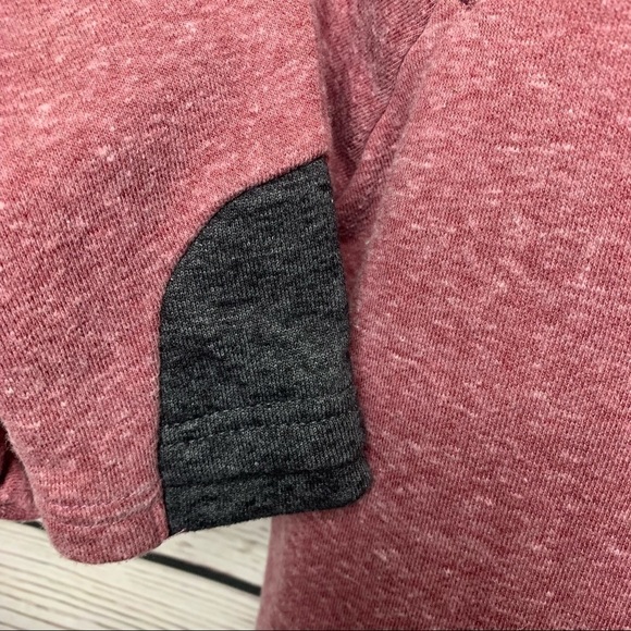 Ampersand Avenue Blended Berry Double Hooded Sweatshirt Pullover - Picture 4 of 8